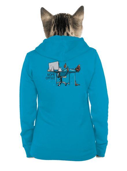 Home office cipzáras női pulóver Blue Atol