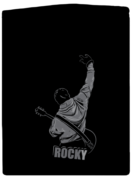 Rocky cipzáras női pulóver Black
