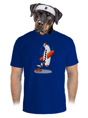 Közelebb vagyunk férfi sportpóló Royal Blue Mal