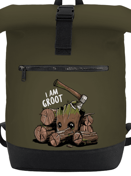 I Am Groot hátizsák Military Green