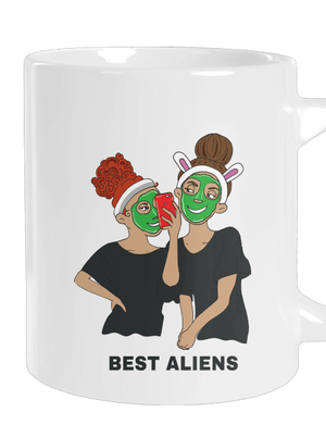 Best aliens nagy bögre White