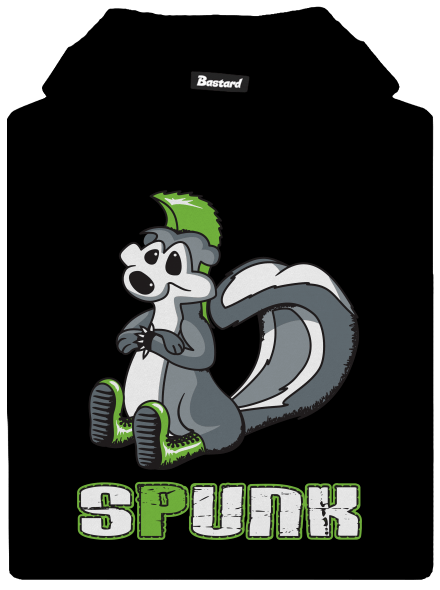 Spunk gyerek kenguruzsebes pulóver Black