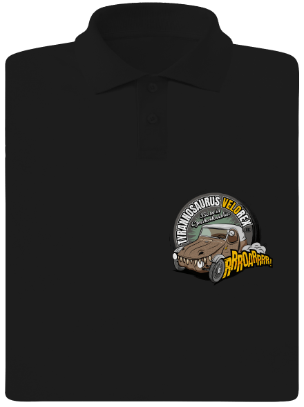 Tyrannosaurus Velorex férfi pólóingek Black