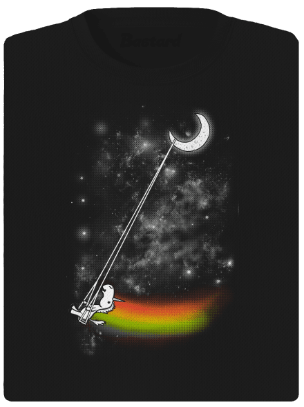 Unicorn universe női sportpóló Black