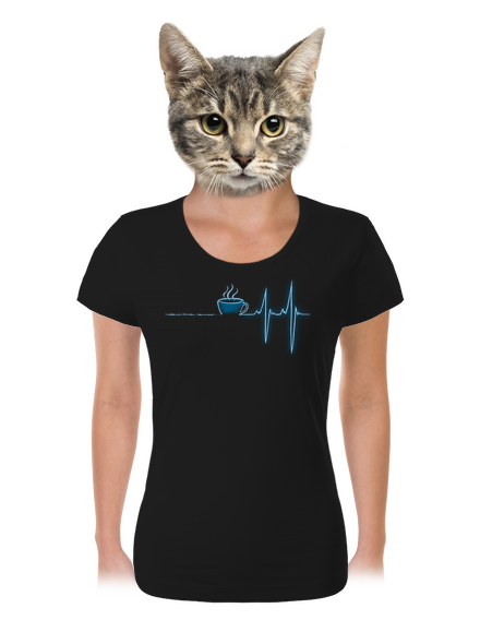 Coffee help női póló Black