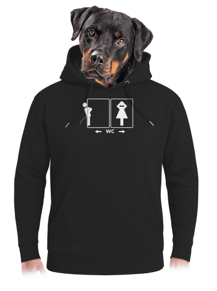  unisex prémium pulóver Dark Black