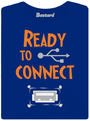 USB csatlakozás női póló Royal Blue Mal