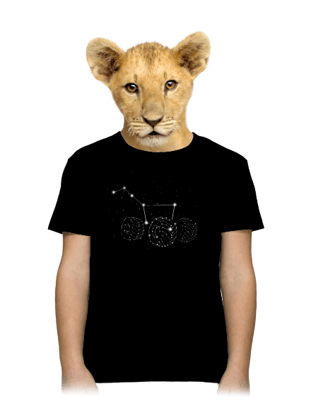 Göncölszekér gyerek póló Black