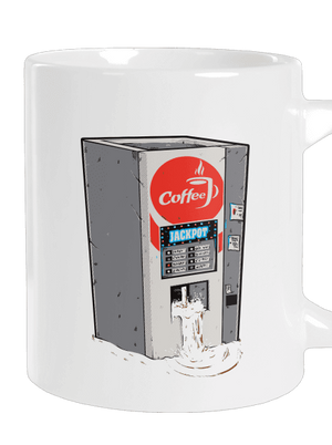 Jackpot nagy bögre White