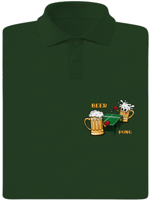 Beer pong férfi pólóingek Bottle Green Mal