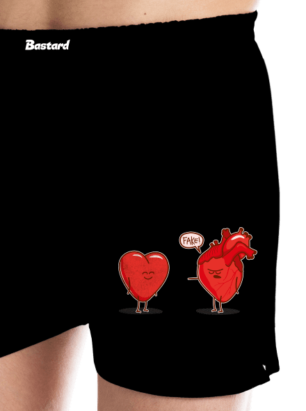 Szívügyek férfi alsó nadrág Black