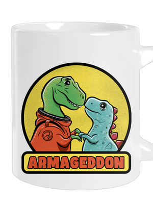 Armageddon nagy bögre White