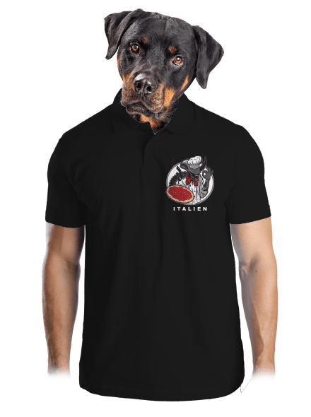 Italien férfi pólóingek Black