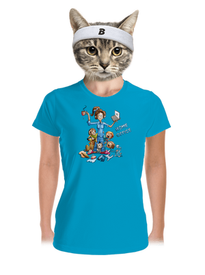 Anyukák home office női sportpóló Blue Atol