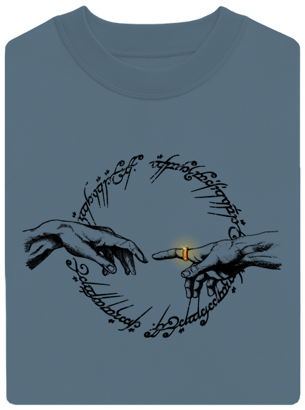 God of ring unisex crewneck Nordic Blue