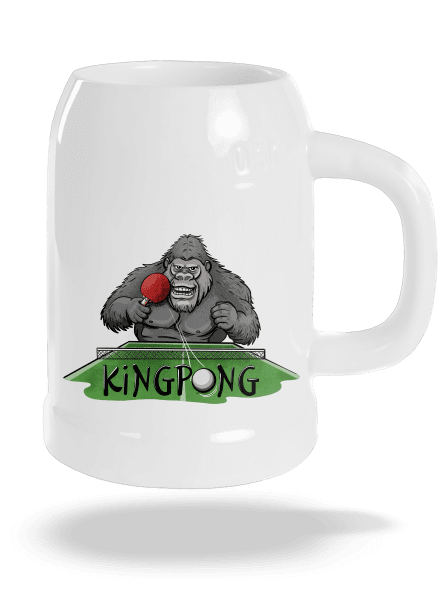 King pong söröskorsó White