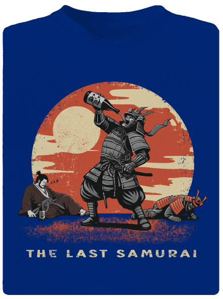 The last samurai férfi sportpóló Royal Blue Mal