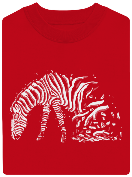 Zebra szerelem unisex crewneck Red