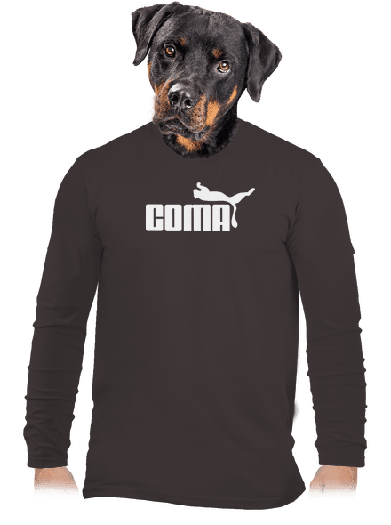 Coma férfi hosszú ujjú póló Bear Brown