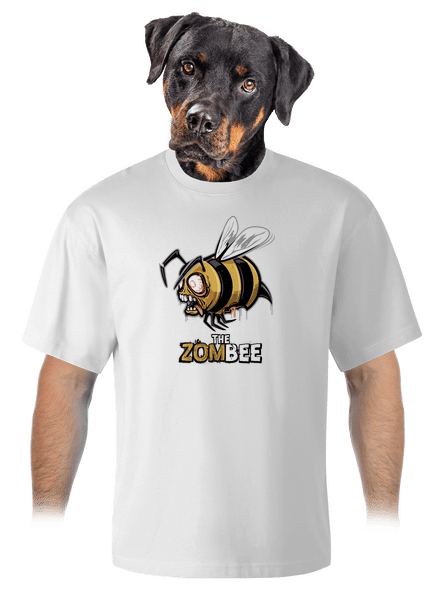 ZomBee - sárga unisex túlméretezett póló White