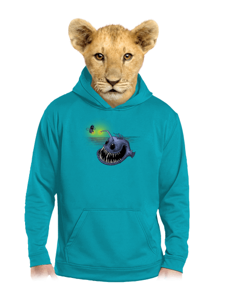 Szívem fénye gyerek kenguruzsebes pulóver Hawaiian Blue