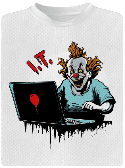 I.T. Clown gyerek sport póló White