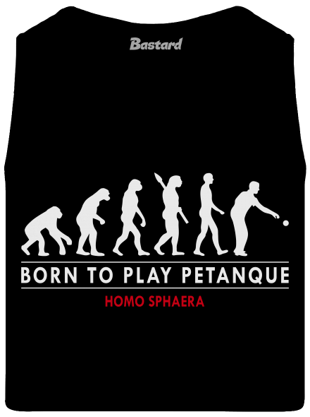 Born to play petanque férfi trikó Black