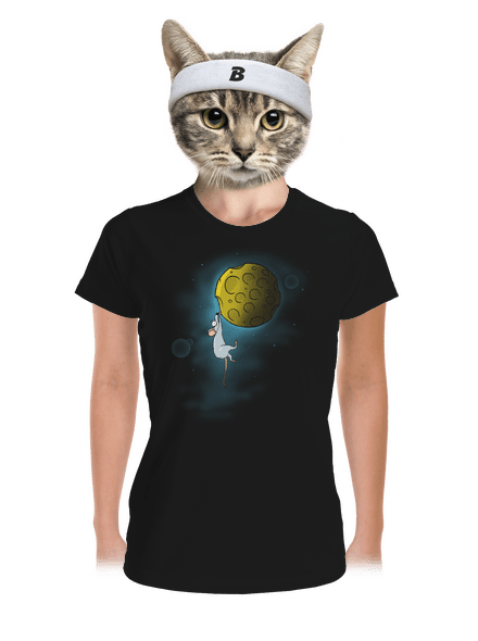 Moon cheese női sportpóló Black