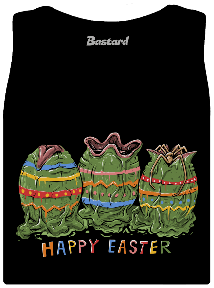 Happy easter klasszikus női trikó Black