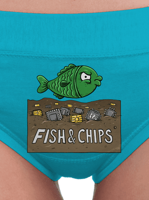 Fish and IT chips női bugyik Turquoise