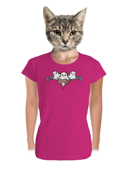 Boobs prémium női póló Magenta