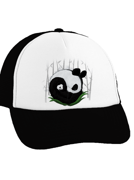 Két alvó panda teherautós sapka Black cap
