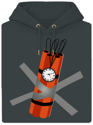 Dinamit unisex prémium pulóver Charcoal