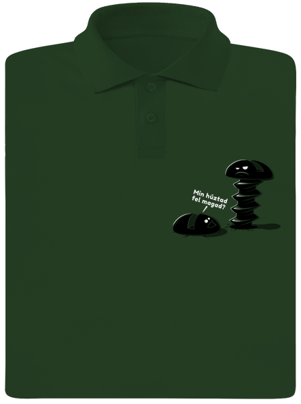 Felhúzva férfi pólóingek Bottle Green Mal