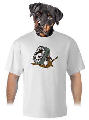 Házibuli unisex túlméretezett póló White