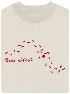 Beer effect unisex crewneck Off White