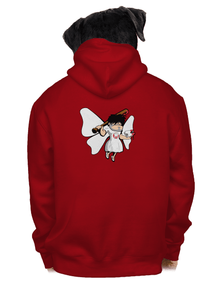 Fogtündér cipzáras férfi pulóver Red