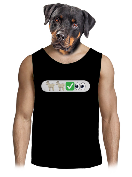 Emoji férfi trikó Black