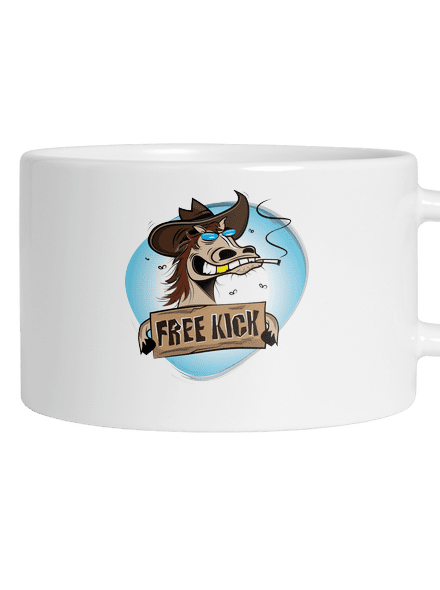 Free kick macaron bögre White