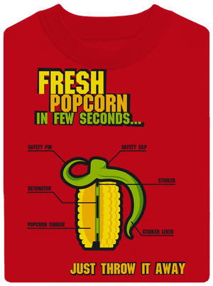 Popcorn grenade unisex crewneck Red