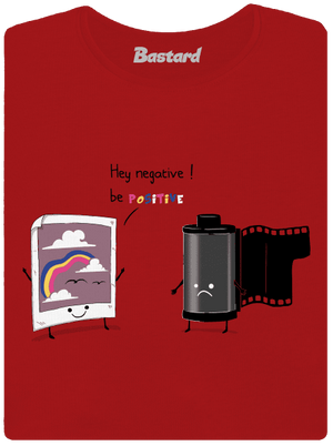 Légy pozitív prémium női póló Red Mal