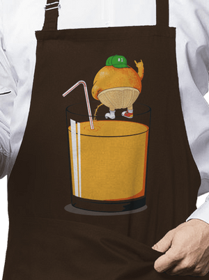 Részeg narancs kötény Chocolate Sol