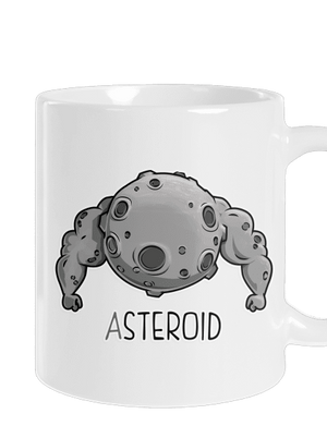 Asteroid hagyományos bögre White