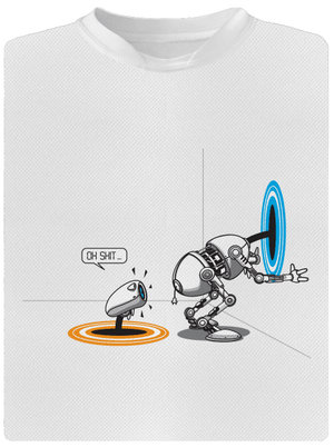 Portal surprise férfi sportpóló White