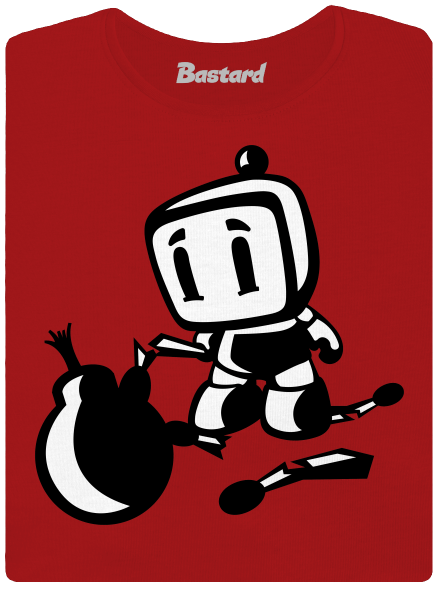 Bomberman prémium női póló Red Mal