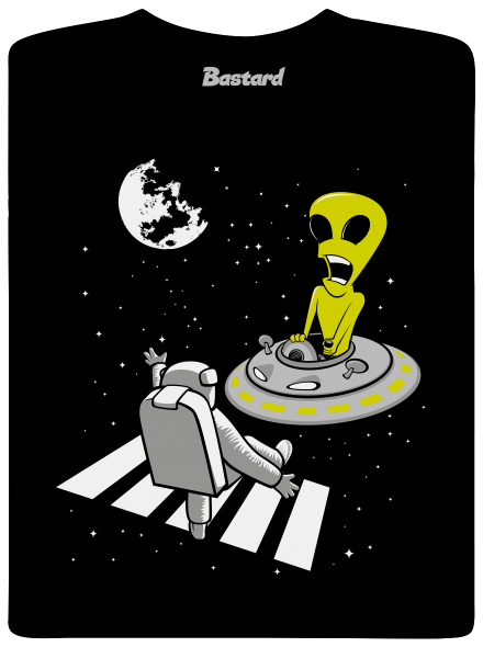 UFO crosswalk férfi hosszú ujjú póló Black