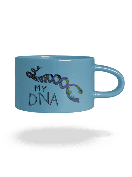 My DNA macaron bögre Blue Macaron