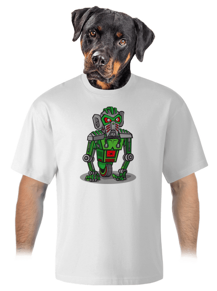 Robo gorilla unisex túlméretezett póló White