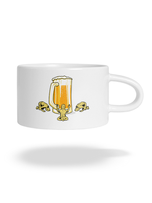 A sör istene macaron bögre White