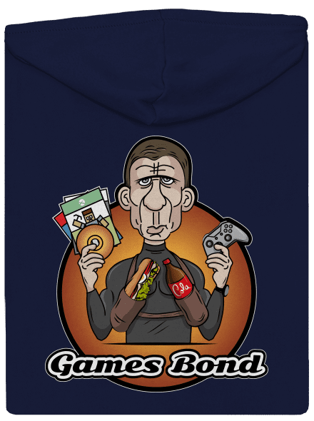 Games Bond cipzáras férfi pulóver Navy